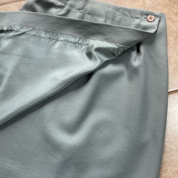 Talbots Wrap Skirt | Green | Size 6p - Picture 4 of 14